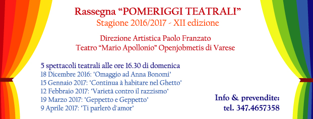 Pomeriggi Teatrali 2017